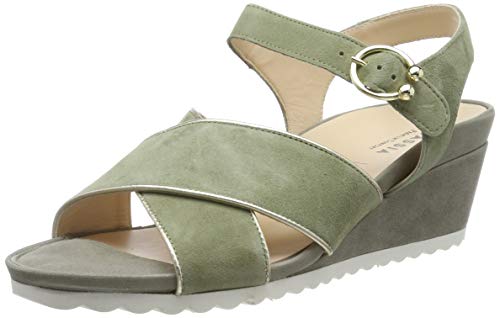 Hassia Damen Pescara, Weite H Riemchensandalen, Grün (Khaki 5800) von Hassia