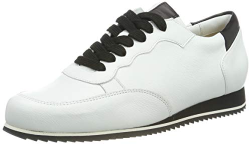 Hassia Damen Piacenza, Weite G Sneaker, Weiß (Weiss/Schwarz 0201) von Hassia