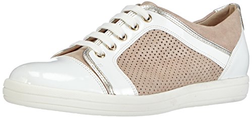 Hassia Damen Prato, Weite H Sneakers, Beige (0802 Nude/Weiss) von Hassia