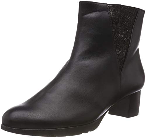 Hassia Damen Sevilla, Weite G Stiefeletten, Schwarz (Schwarz/Antrazit 0162), 38 EU von Hassia