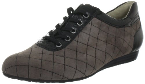 Hassia Fermo, Weite G 4-301182-61010, Damen Klassische Sneakers, Grau (Asphalt/schwarz 6101), EU 38.5 (UK 5.5) von Hassia
