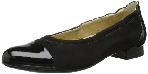 Hassia Fermo, Weite G 7-301054-01000 Damen Ballerinas, Schwarz (schwarz 0100), EU 37 (UK 4) von Hassia