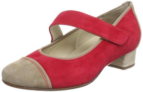 Hassia Genua, Weite K 5-303462-41180, Damen Mary Jane Halbschuhe, Rot (rosso/cotton 4118), EU 35.5 (UK 3) von Hassia