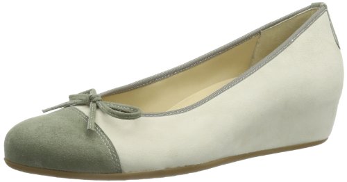 Hassia Nizza, Weite H 7-302132-04550 Damen Ballerinas, Weiß (Offwhite/Oliv 0455), EU 40 (UK 6.5) von Hassia