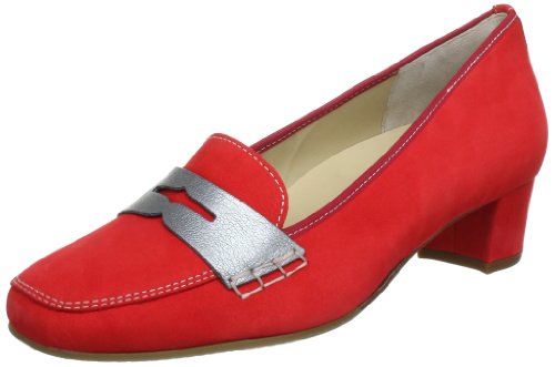 Hassia Verona, Weite H 5-303642-41770, Damen Slipper, Rot (rosso/altsilber 4177), EU 39 (UK 6) von Hassia