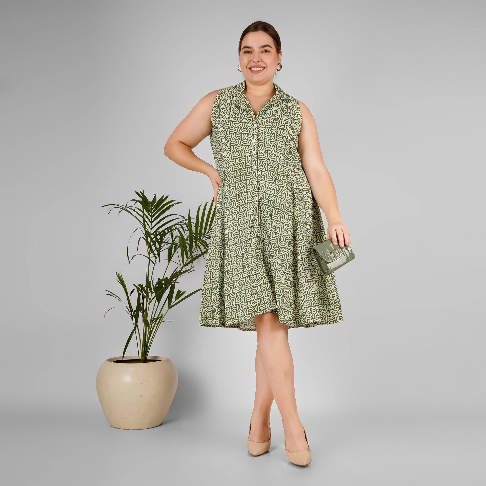 Grünes Shirtkleid Block Print Maxi Kleid, Kleid Für Frauen, Plus Größe, Auf Bestellung, Nach Maß Grünes Shirtkleid Block Print Maxi Kleid, Kleid Für Frauen, Plus Größe, Auf Bestellung, Nach Maß von HasthaKatha