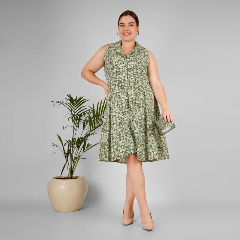 Grünes Shirtkleid Block Print Maxi Kleid, Kleid Für Frauen, Plus Größe, Auf Bestellung, Nach Maß von HasthaKatha