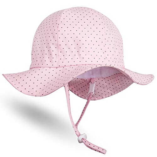 Hat Professor Baby Sonnenhut Einstellbar Atmungsaktiv Sonnenschutz Sommerhut für Kleinkinder Mädchen Jungen Kappe Mütze Fischerhut mit Breiter Krempe und UV-Schutz UPF 50+ Unisex Cap Hut von Hat Professor