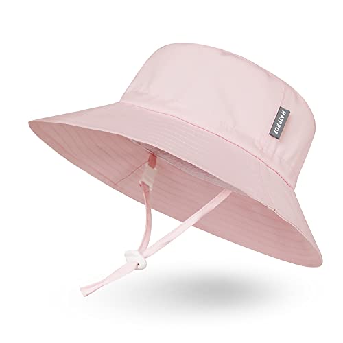 Hat Professor Baby Sonnenhut Einstellbar Atmungsaktiv Sonnenschutz Sommerhut für Kleinkinder Mädchen Jungen Kappe Mütze Fischerhut mit Breiter Krempe und UV-Schutz UPF 50+ Unisex Cap Hut von Hat Professor