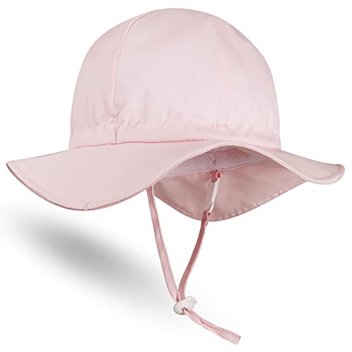 Hat Professor Baby Sonnenhut Einstellbar Atmungsaktiv Sonnenschutz Sommerhut für Kleinkinder Mädchen Jungen Kappe Mütze Fischerhut mit Breiter Krempe und UV-Schutz UPF 50+ Unisex Cap Hut von Hat Professor