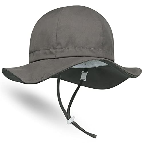 Hat Professor Baby Sonnenhut Einstellbar Atmungsaktiv Sonnenschutz Sommerhut für Kleinkinder Mädchen Jungen Kappe Mütze Fischerhut mit Breiter Krempe und UV-Schutz UPF 50+ Unisex Cap Hut von Hat Professor