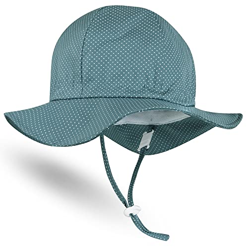 Hat Professor Baby Sonnenhut Einstellbar Atmungsaktiv Sonnenschutz Sommerhut für Kleinkinder Mädchen Jungen Kappe Mütze Fischerhut mit Breiter Krempe und UV-Schutz UPF 50+ Unisex Cap Hut von Hat Professor