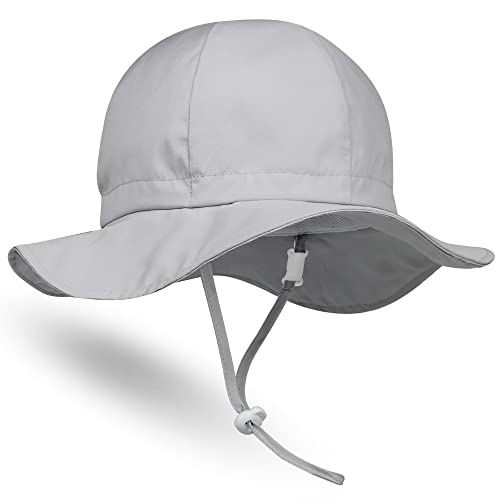 Hat Professor Baby Sonnenhut Einstellbar Atmungsaktiv Sonnenschutz Sommerhut für Kleinkinder Mädchen Jungen Kappe Mütze Fischerhut mit Breiter Krempe und UV-Schutz UPF 50+ Unisex Cap Hut von Hat Professor