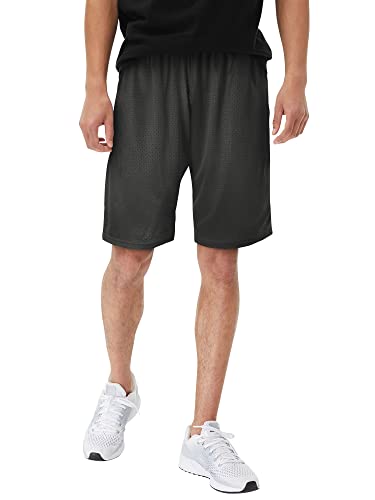 Hat and Beyond Herren Netz-Shorts, Sport, Fitnessstudio, Workout, Basketball-Trikot - Grau - 4X-Groß von Hat and Beyond