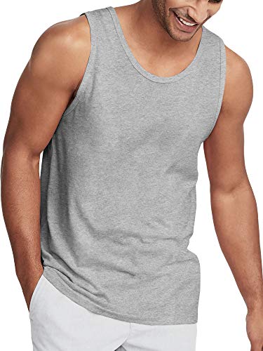 Hat and Beyond Herren-Tank-Top, weich, für Boxen, Fitnessstudio, einfarbig, Muskel-T-Shirt - - Klein von Hat and Beyond