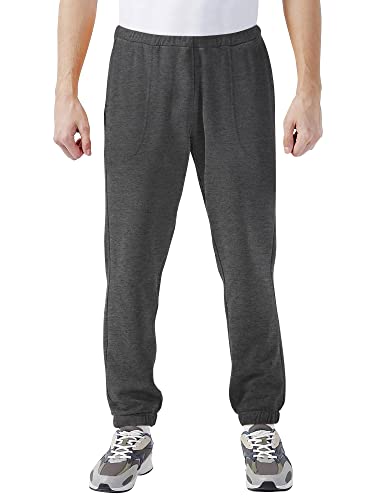 Hat and Beyond Leichte Herren-Jogginghose mit elastischen Taschen, 1ih02_charcoal, 4X-Groß von Hat and Beyond