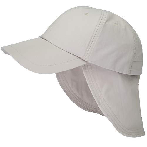 Mayser UV80 Kokos-Cotton Sommercap mit Nackenschutz Grau L/58-59 von HatBee