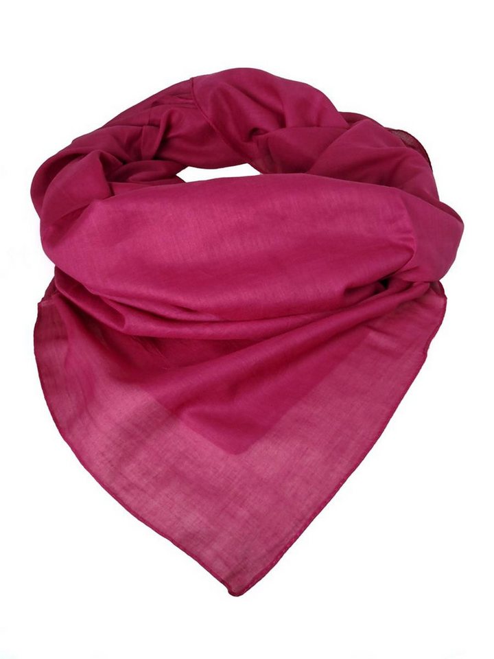 Hathi Halstuch Tuch Halstuch 100% Baumwolle unifarben beere, ca. 100 x100 cm, (1-St) von Hathi