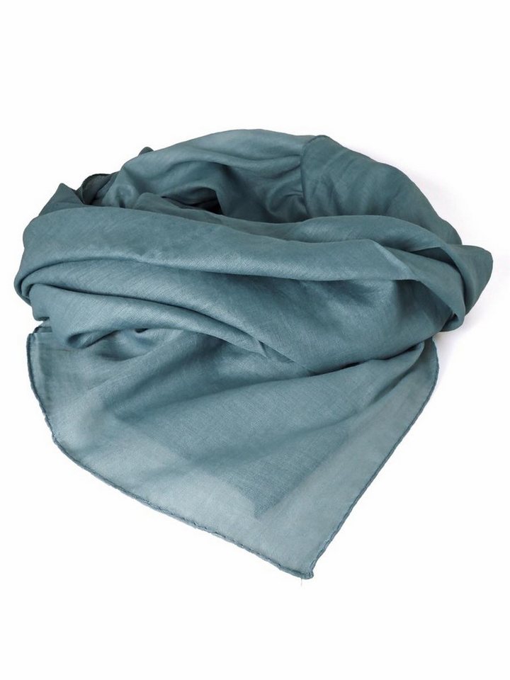 Hathi Halstuch Tuch Halstuch 100% Baumwolle unifarben grau, ca. 100 x100 cm, (1-St) von Hathi