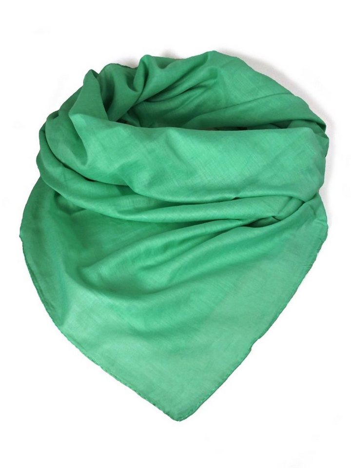 Hathi Halstuch Tuch Halstuch 100% Baumwolle unifarben neo-mint, ca. 100 x100 cm, (1-St) von Hathi