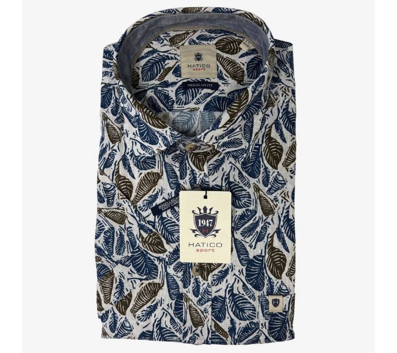 Hatico Kurzarmhemd – Freizeithemd Regular Fit – Bürohemd mit Print – S von Hatico