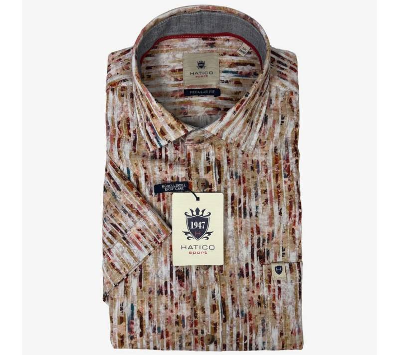 Hatico Kurzarmhemd – Hemd mit Print – Sport Hemd Regular Fit Hal von Hatico
