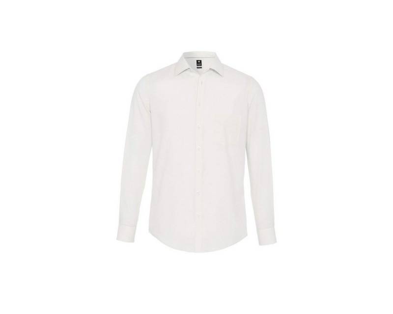 Hatico Langarmhemd uni regular fit (1-tlg) von Hatico