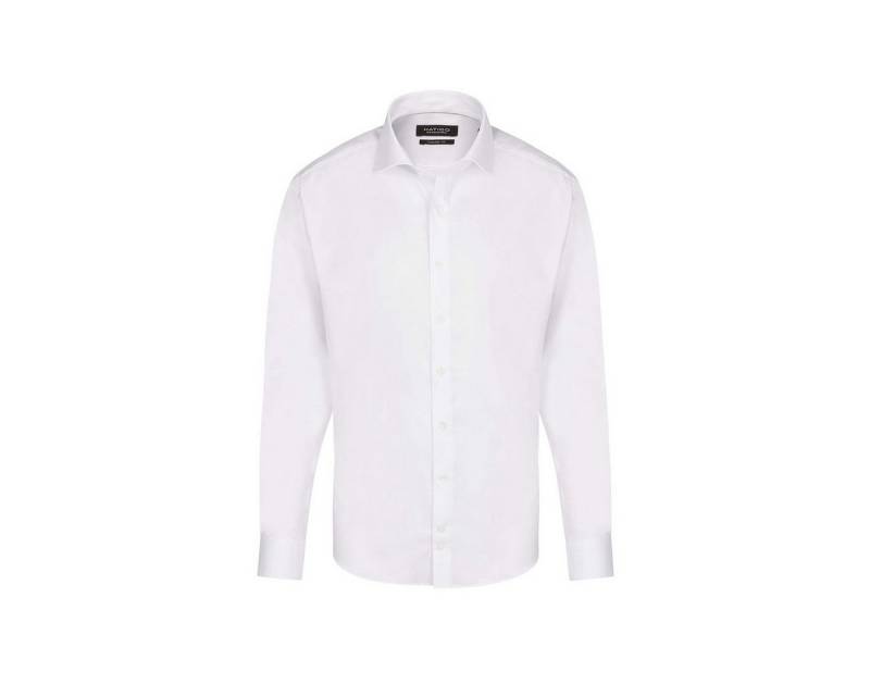 Hatico Langarmhemd uni regular fit (1-tlg) von Hatico