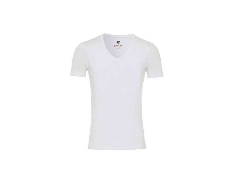 Hatico Rundhalsshirt Rundhals T-Shirt ’für Herren in weiß’ (1-tlg., keine Angabe) von Hatico