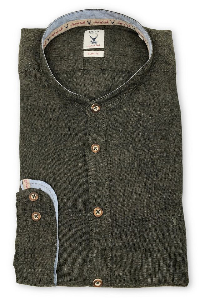 Hatico Trachtenhemd Trachtenhemd - CLIFF - beige, jägeroliv von Hatico