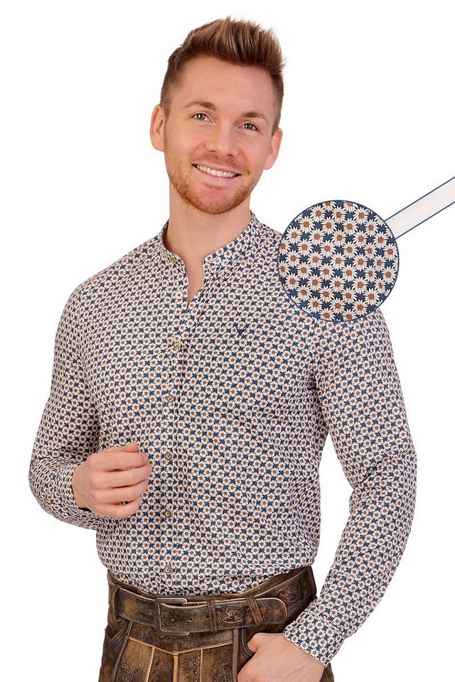 Hatico Trachtenhemd Trachtenhemd - JENNIS - dunkelblau von Hatico