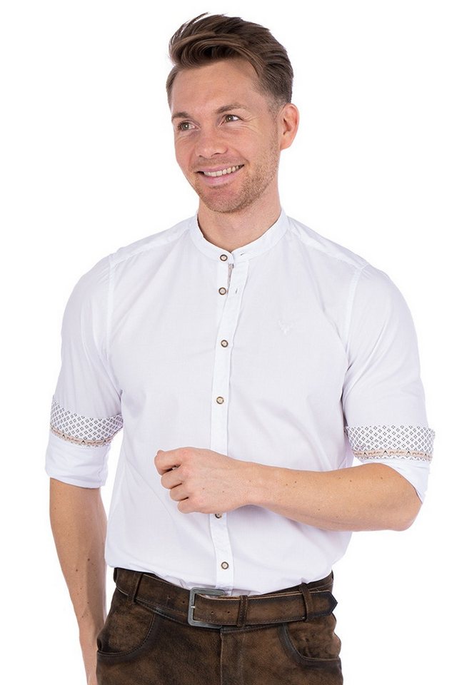 Hatico Trachtenhemd Trachtenhemd - MARTINO - weiß von Hatico