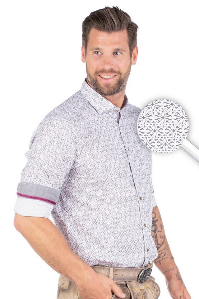 Hatico Trachtenhemd Trachtenhemd - VITUS - grau von Hatico