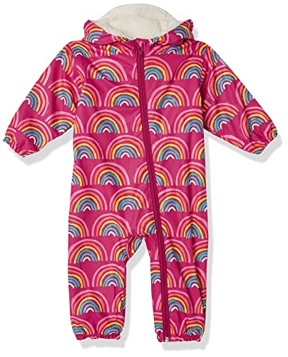 Hatley Baby Girls Sherpa Lined Rain Bundler Regenanzug, Rainy Rainbows, 9-12 Monate von Hatley