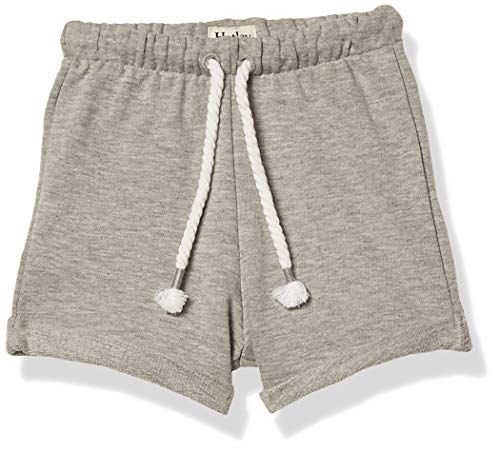 Hatley Baby-Jungen French Terry Shorts Kleinkind-Strampelanzug, Grey, 3-6 Months von Hatley