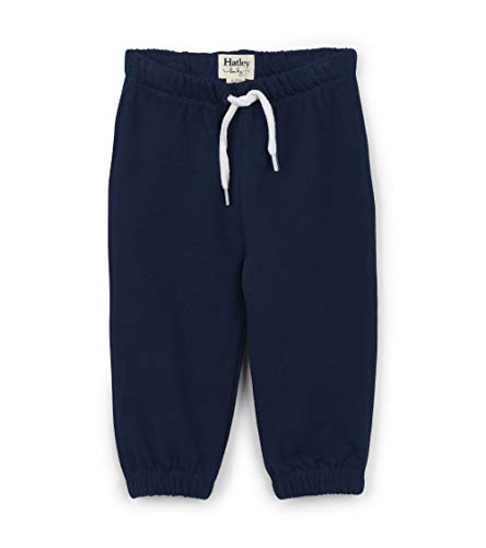 Hatley Baby-Jungen Joggers Jogginghose, Blau (Navy French Terry 400), 6-9 Monate (Herstellergröße: 6M-9M) von Hatley