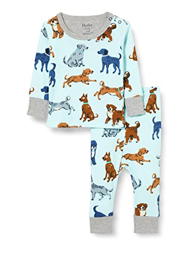 Hatley Baby-Jungen Organic Cotton Long Sleeve Pyjama Set Pyjamaset, Playful Puppies, 9-12 Monate von Hatley