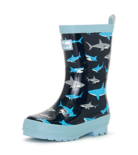 Hatley Baby-Jungen Regenstiefel Printed Wellington Rain Boot, Blue, 20 EU von Hatley