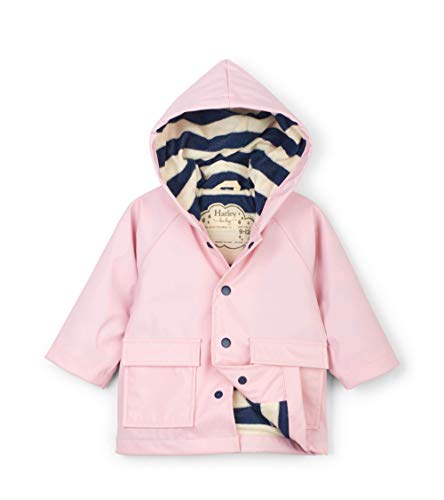 Hatley Baby-Mädchen Mini Printed Raincoats Regenmantel, Pink (Pink 650), 12-18 Monate (Herstellergröße: 12M-18M) von Hatley