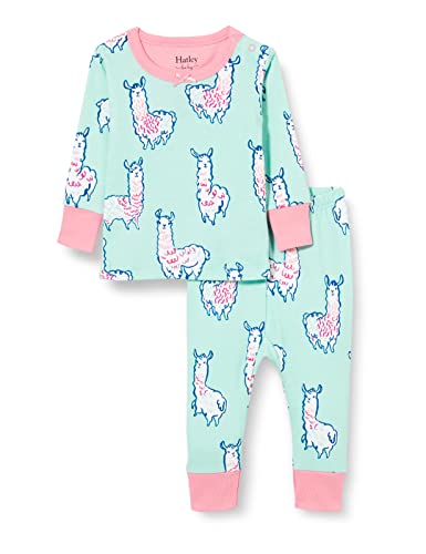 Hatley Baby-Mädchen Organic Cotton Long Sleeve Pyjama Set Pyjamaset, Adorable Alpacas, 18-24 Monate von Hatley