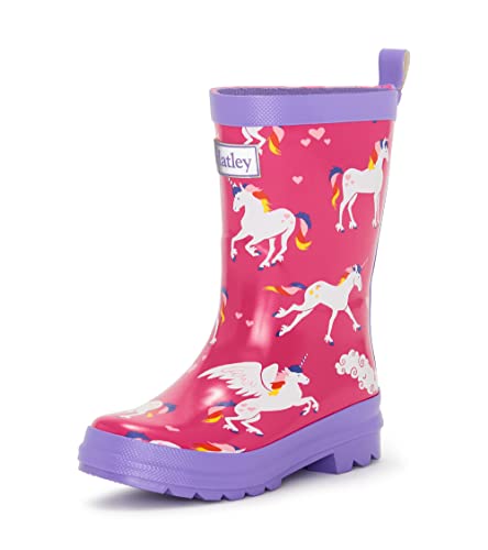 Hatley Baby-Mädchen Regenstiefel Printed Wellington Rain Boot, Pink, 20 EU von Hatley