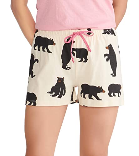 Hatley Damen Boxer Short Pyjama Bottoms Schlafanzughose, (Black Bear ), L EU von Hatley