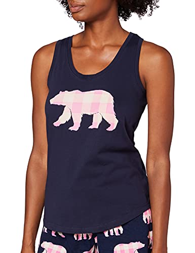 Hatley Damen Pajama Tank Top Pyjamaoberteil, Mama Bear, Large von Hatley