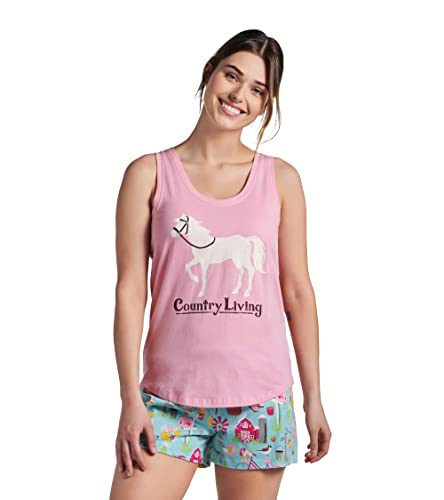 Hatley Damen Pyjama-Tanktop Pyjamaoberteil, Country Living, 32 von Hatley