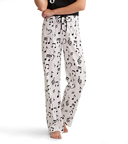 Hatley Damen Women's LBH Pajama Pants Schlafanzughose, Musiknotizen, Large von Hatley