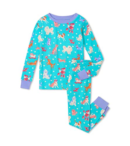 Hatley Girl's Lange Schlafanzüge Long Sleeve Pyjama Pajama Set, Blue, 5 Jahre von Hatley