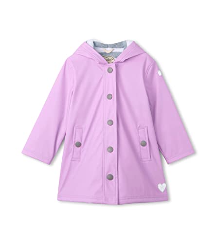 Hatley Girl's Regenjacke Splash Jacket, Purple, 10 Jahre von Hatley