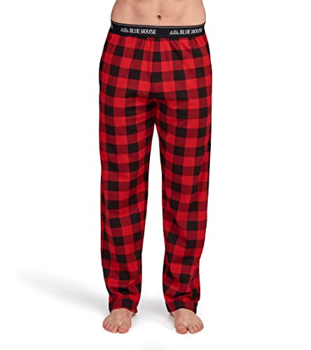 Hatley Herren Jersey Pajama Pants Pyjamaunterteil, Buffalo Plaid, S EU von Hatley