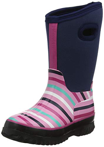 Hatley Jungen Mädchen All Weather Boots Gummistiefel, Blau (Winter Stripe 400), 20 EU von Hatley