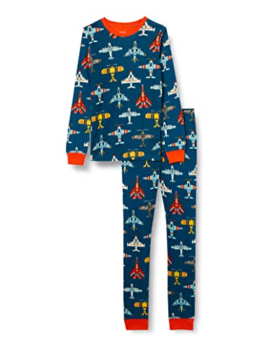 Hatley Jungen Organic Cotton Long Sleeve Printed Pyjama Set Pyjamaset, Flying Aircrafts, 2 Jahre von Hatley